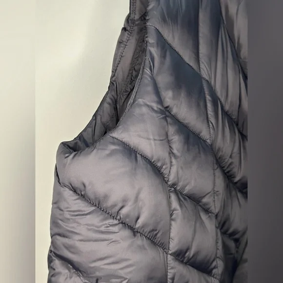 SOLD | Nicole Miller Asymmetrical Black Quilted Vest w/ Pockets Women’s XXL Plus - Picture 7 of 8